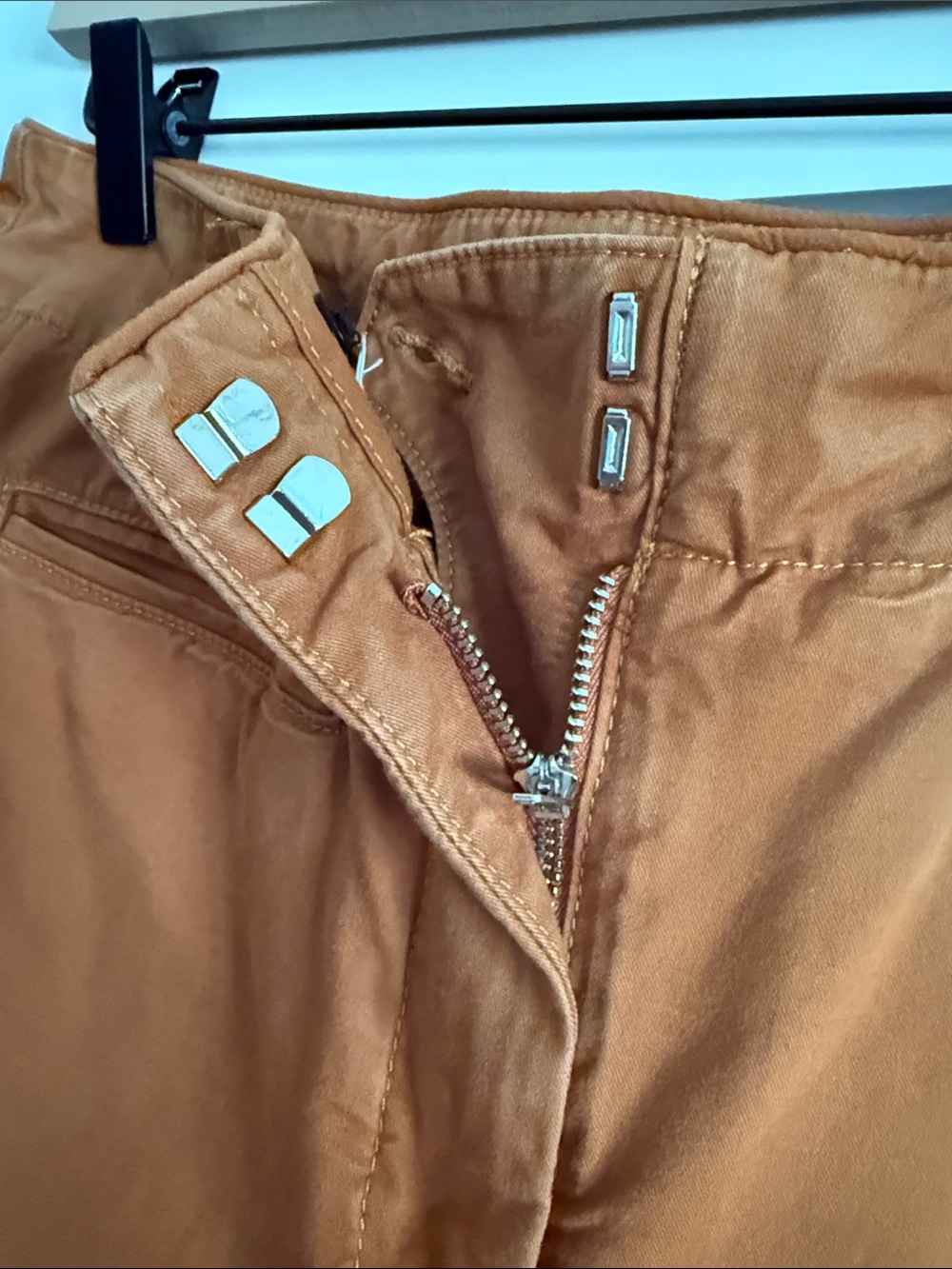 Maeve Wide-Leg Pants in Burnt Orange - Picture 3 of 4